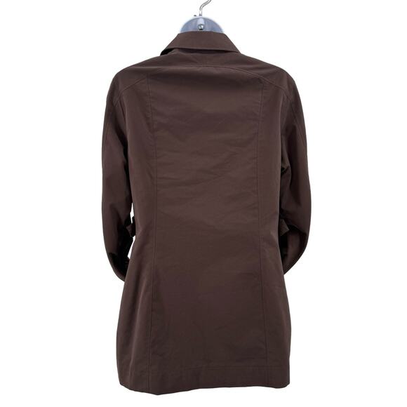 Columbia Brown Full Zip Jacket Coat Womens XS Snap Front Mid Length Regular Fit - Picture 6 of 12